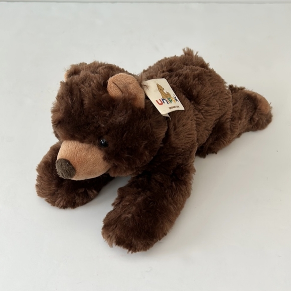 Brown Floppy Bear Unipak Flip Flop Brown Bear 12 in Plush NWT - Picture 2 of 10